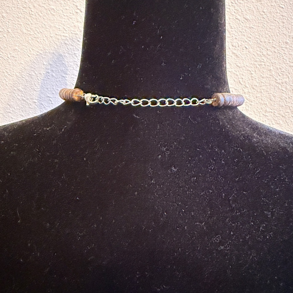Boho Turquoise Teardrop Pendant Necklace Southwestern Style - Picture 4 of 5